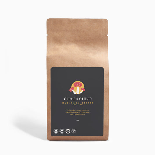 ChagaChino Mushroom Coffee Fusion - Lion’s Mane & Chaga 4oz